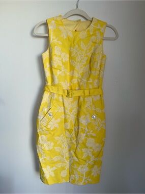 💛 Brooks Brothers Floral Embroidered Sheath Dress 💛